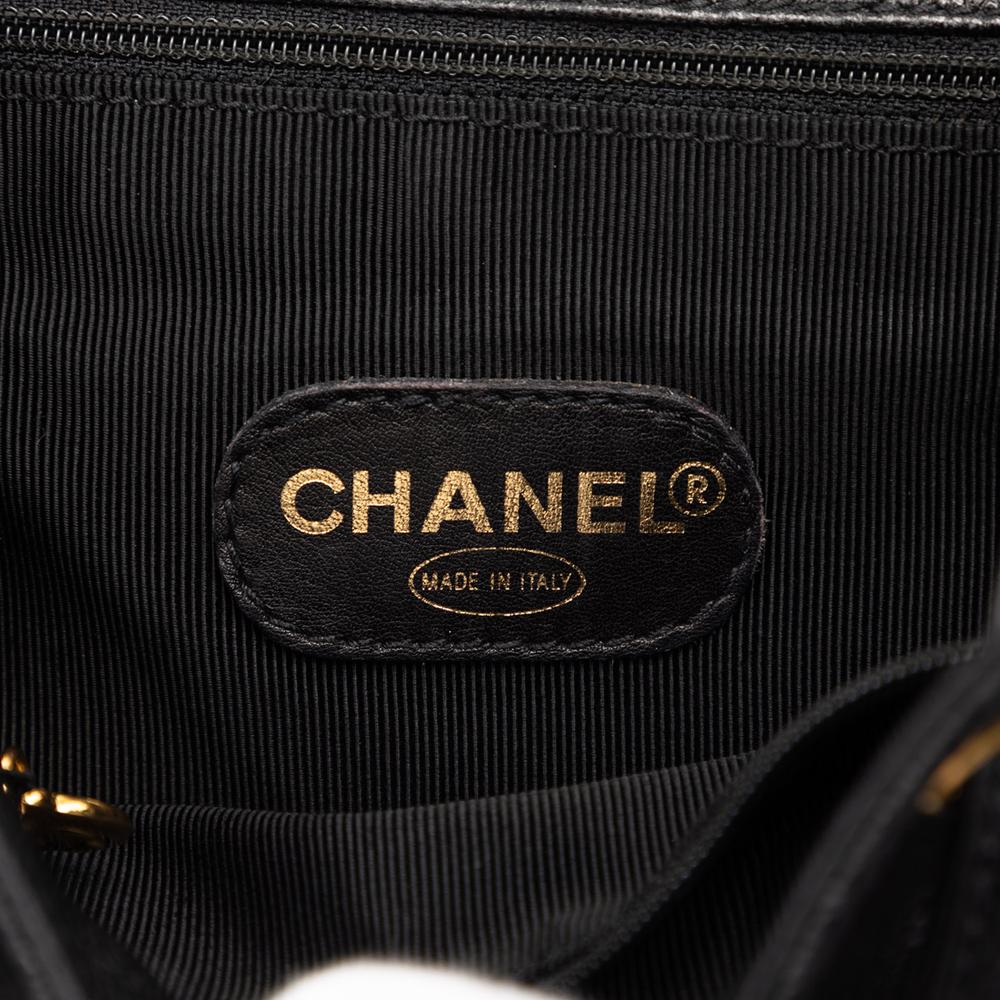 Chanel B Chanel Black Caviar Leather Leather Caviar Triple CC Backpack Italy