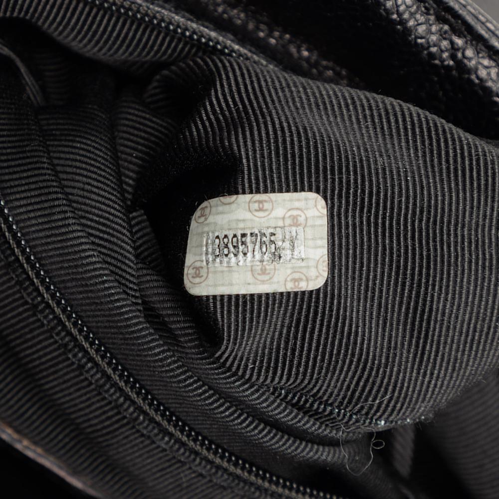 Chanel B Chanel Black Caviar Leather Leather Caviar Triple CC Backpack Italy