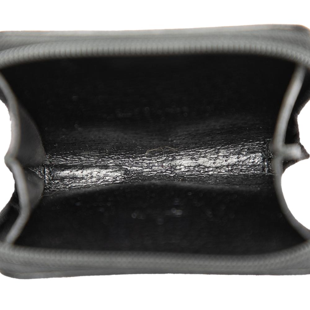 Gucci B Gucci Black Canvas Fabric GG Coin Pouch Italy