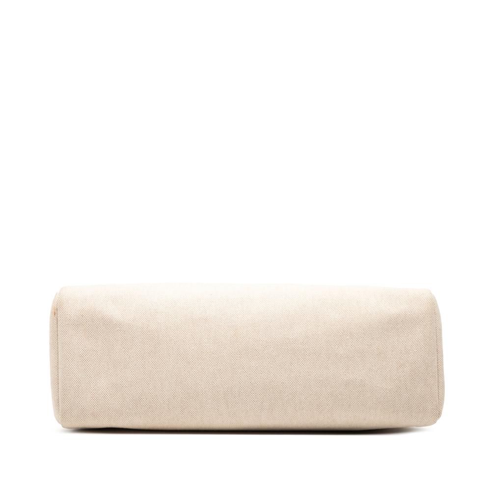 Hermès B Hermès Brown Beige Canvas Fabric Toile Herbag Cabas MM France