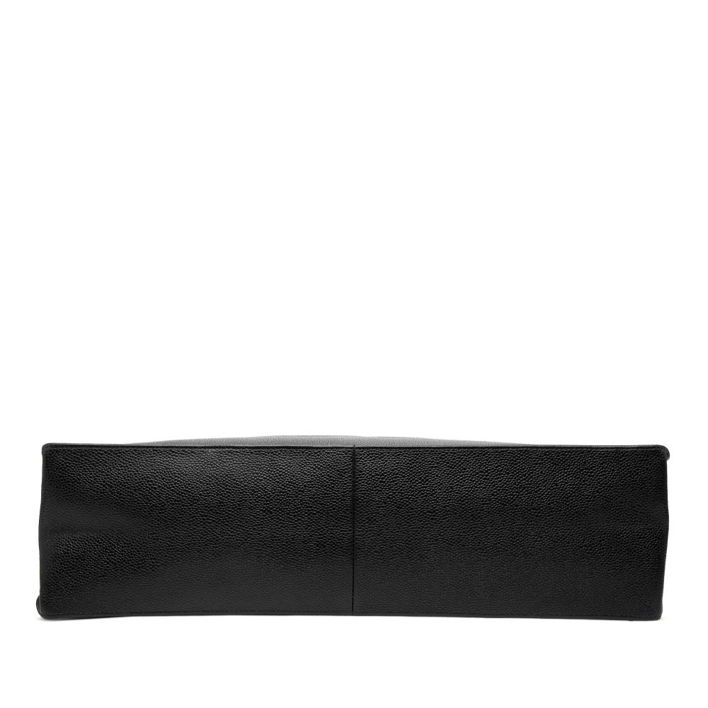 Chanel B Chanel Black Caviar Leather Leather CC Caviar Tote France