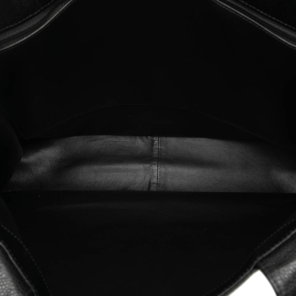 Chanel B Chanel Black Caviar Leather Leather CC Caviar Tote France