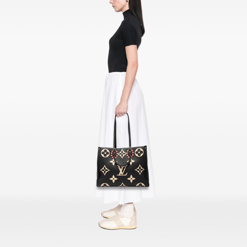 Louis Vuitton B Louis Vuitton Black Monogram Empreinte Leather Giant Crafty Onthego GM France