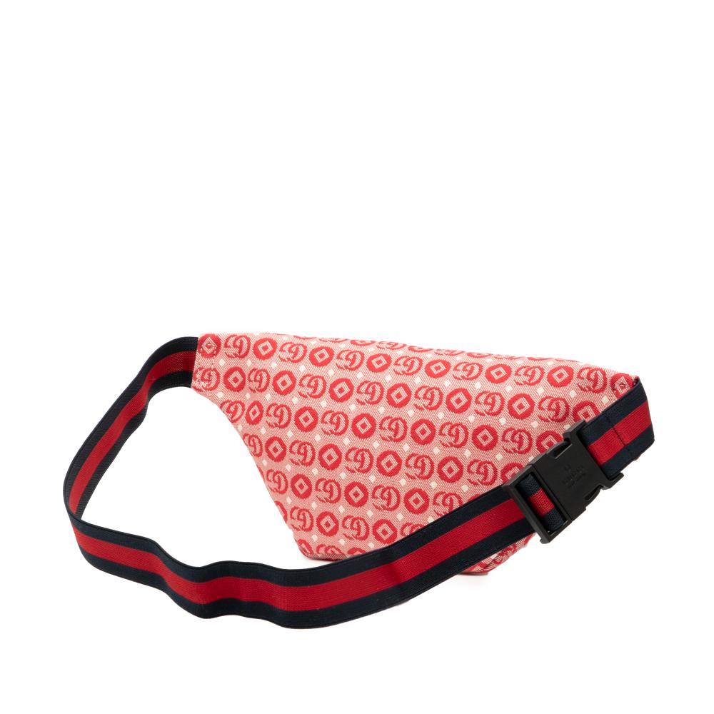 Gucci AB Gucci Red Canvas Fabric Kids GG Supreme Stars Web Belt Bag Italy