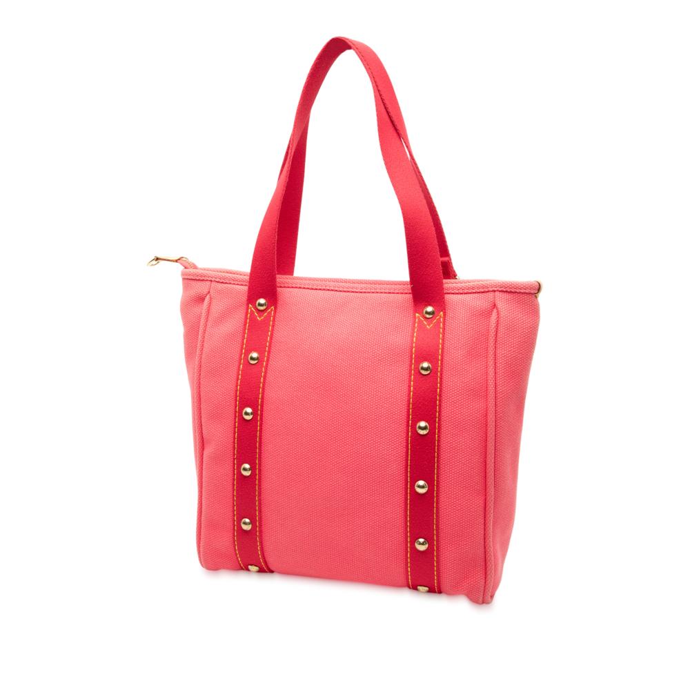 Louis Vuitton B Louis Vuitton Pink Canvas Fabric Antigua Cabas MM France