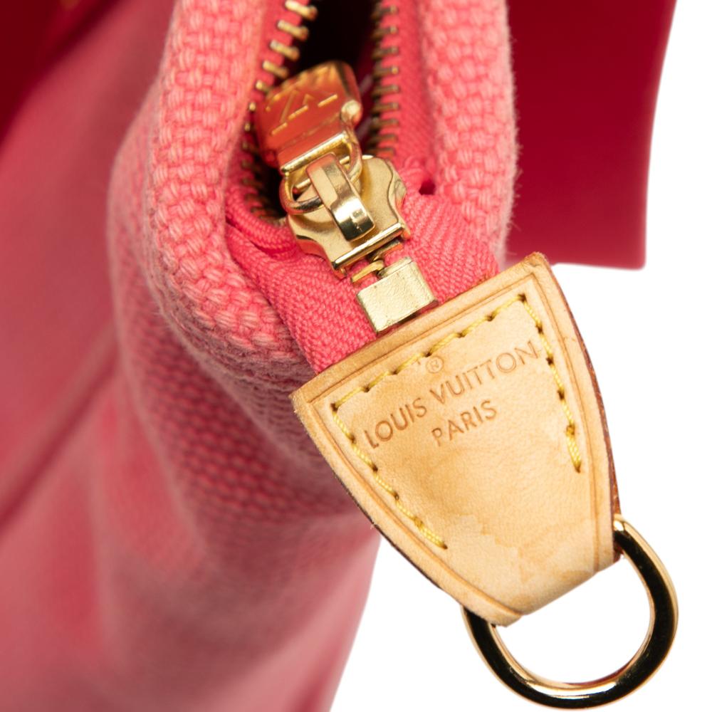 Louis Vuitton B Louis Vuitton Pink Canvas Fabric Antigua Cabas MM France