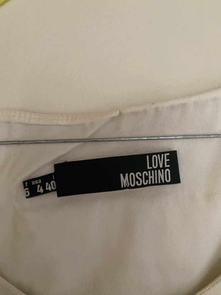 Love Moschino White bow dress