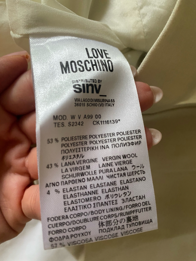 Love Moschino White bow dress