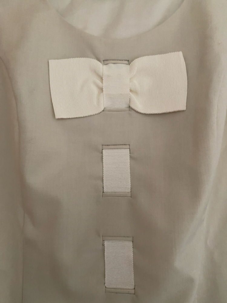 Love Moschino White bow dress