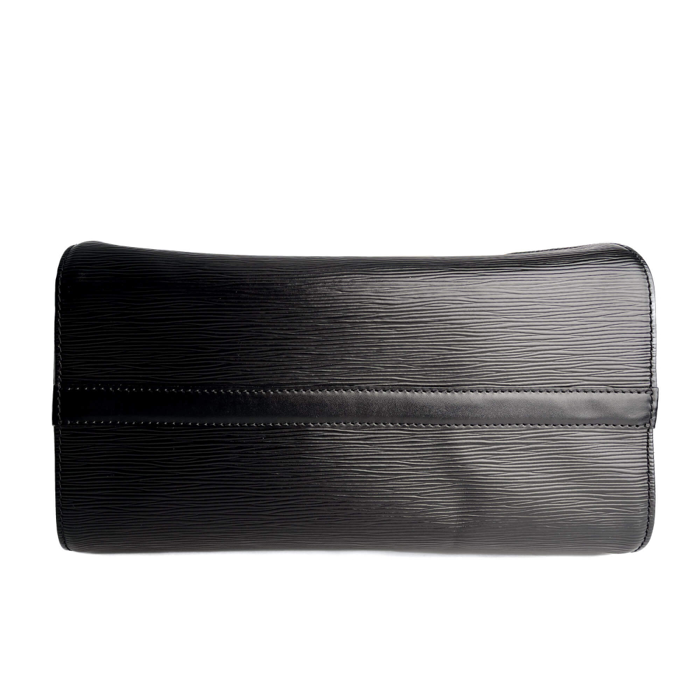 Louis Vuitton Speedy 30 Epi Leather Trunk Handbag Black