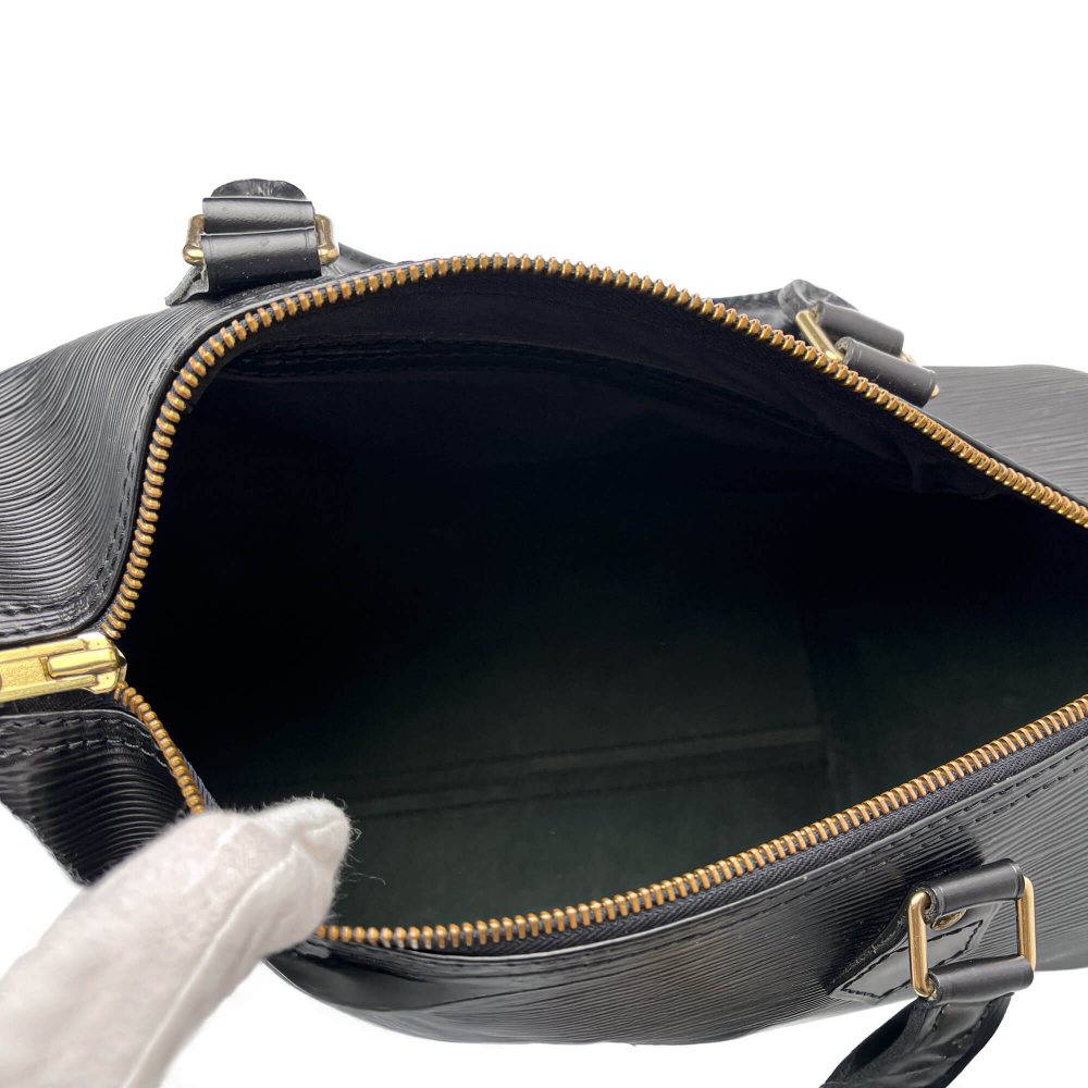 Louis Vuitton Speedy 30 Epi Leather Trunk Handbag Black