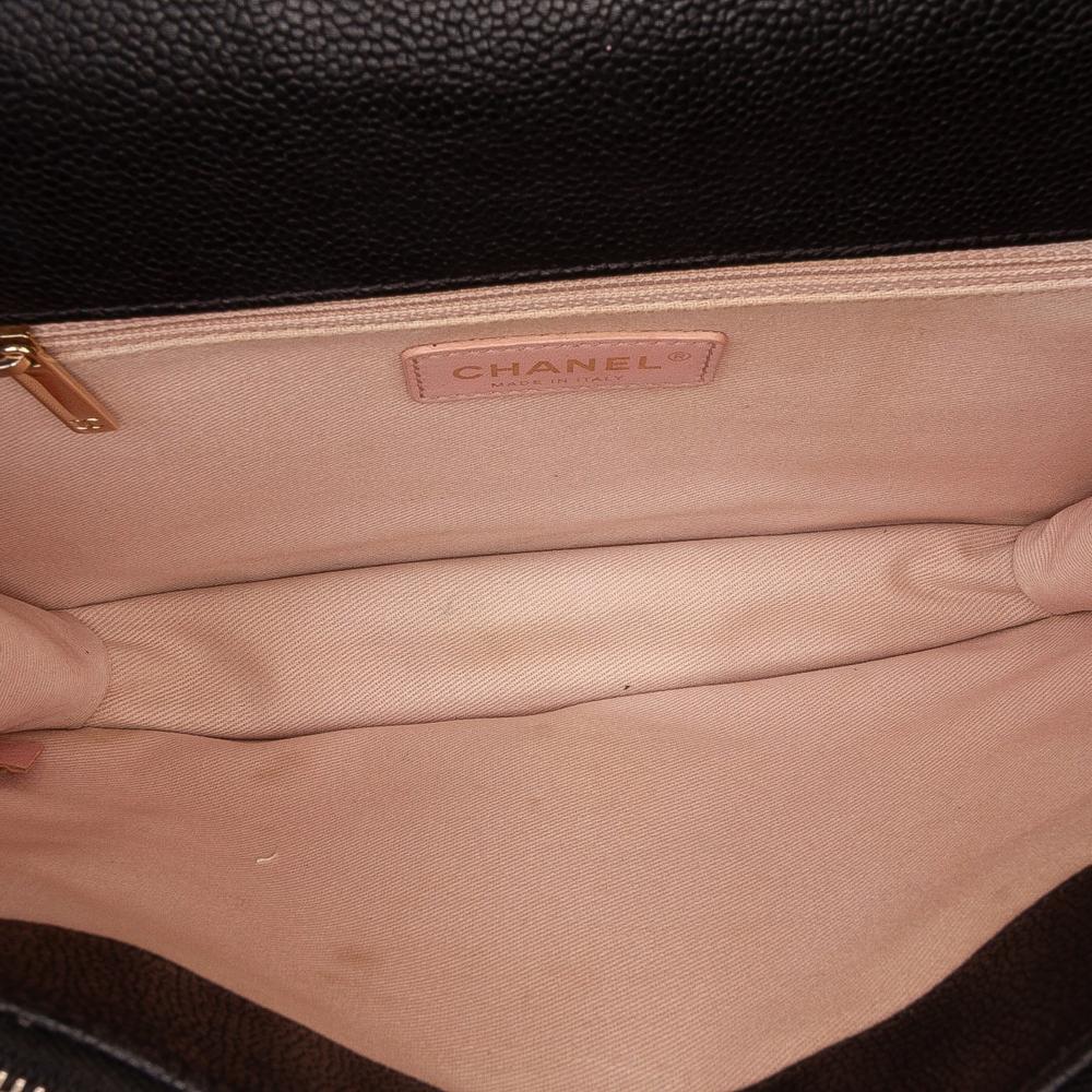 Chanel AB Chanel Black Caviar Leather Leather Paris Cuba Medium Caviar Thread Around Flap Italy