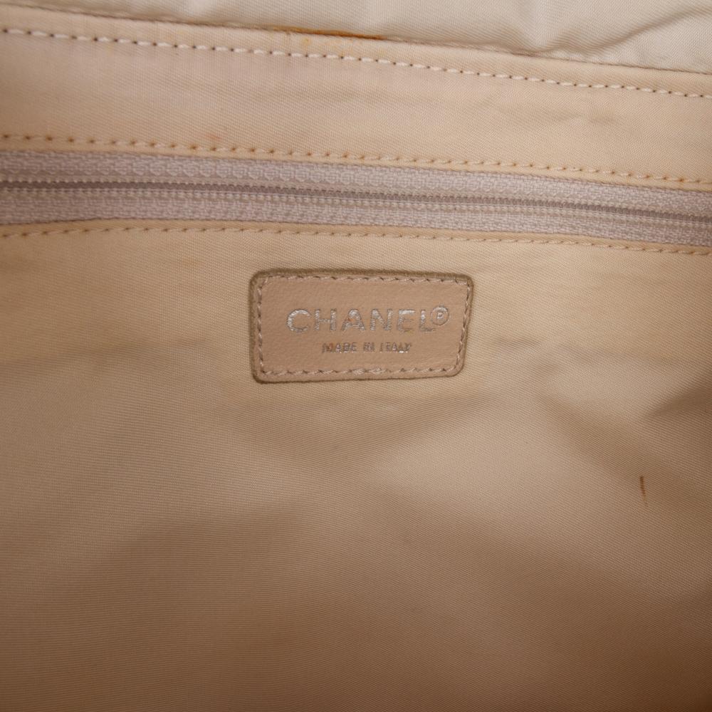 Chanel B Chanel Brown Nylon Fabric New Travel Line Backpack Italy