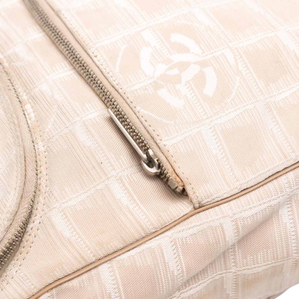 Chanel B Chanel Brown Nylon Fabric New Travel Line Backpack Italy