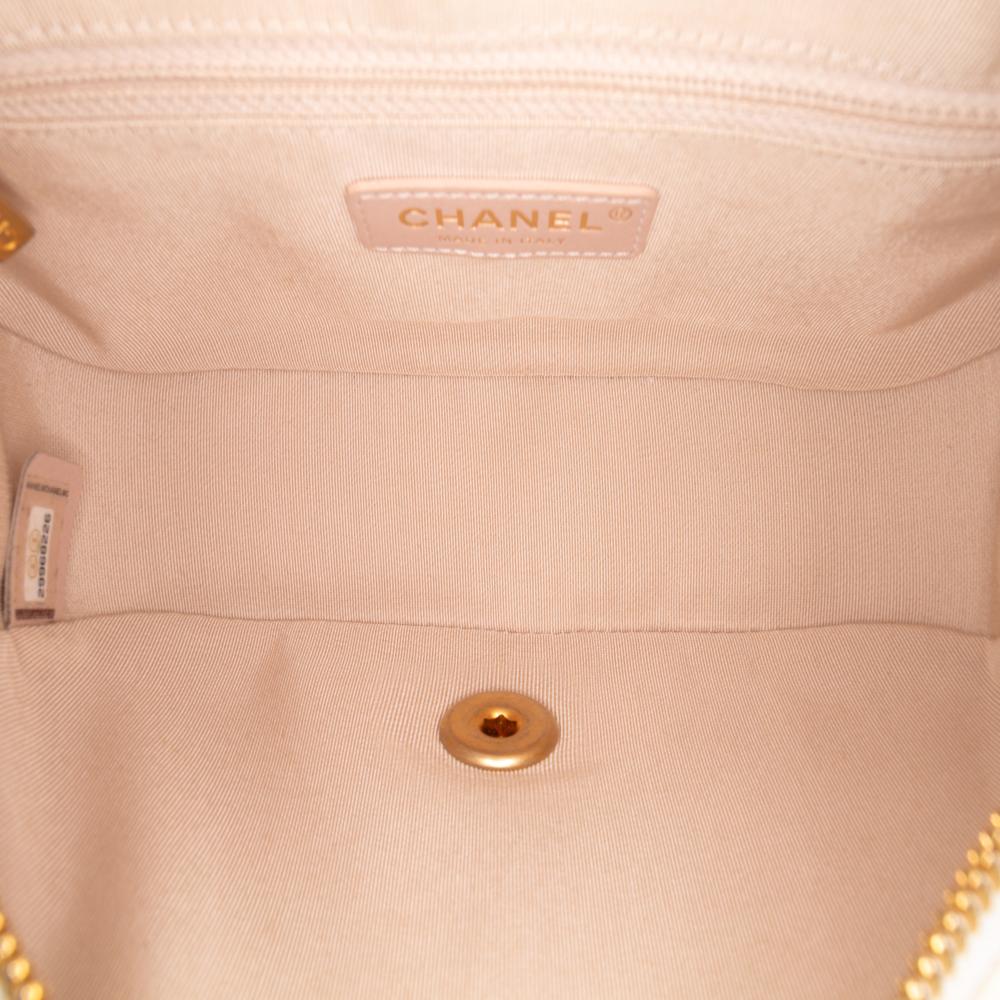 Chanel B Chanel White Off White Caviar Leather Leather CC Quilted Caviar Turnlock Full Flap Italy