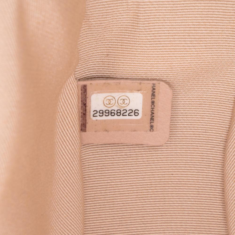 Chanel B Chanel White Off White Caviar Leather Leather CC Quilted Caviar Turnlock Full Flap Italy