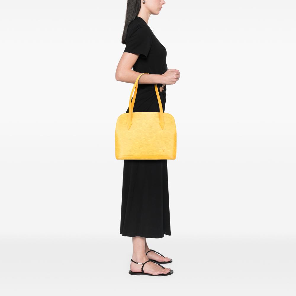 Louis Vuitton B Louis Vuitton Yellow Epi Leather Leather Epi Lussac France