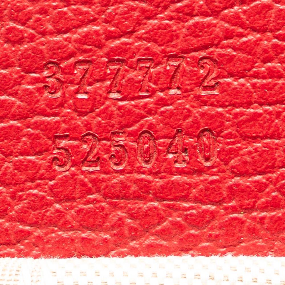 Gucci B Gucci Red Calf Leather skin Swing Top Handle Satchel Italy