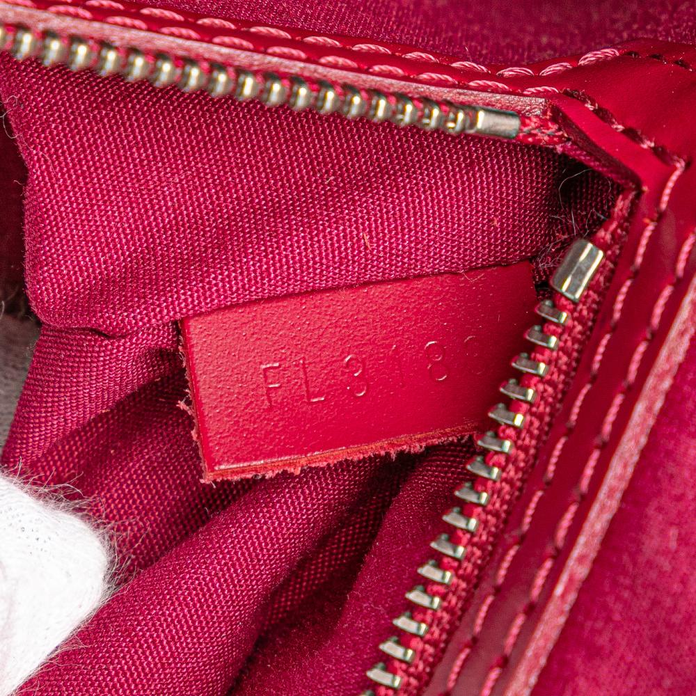 Louis Vuitton B Louis Vuitton Red Epi Leather Leather Epi Brea MM France