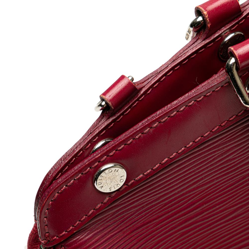 Louis Vuitton B Louis Vuitton Red Epi Leather Leather Epi Brea MM France