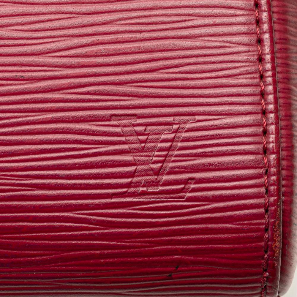 Louis Vuitton B Louis Vuitton Red Epi Leather Leather Epi Brea MM France