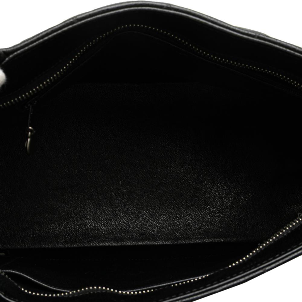 Chanel B Chanel Black Caviar Leather Leather Caviar Medallion Tote France