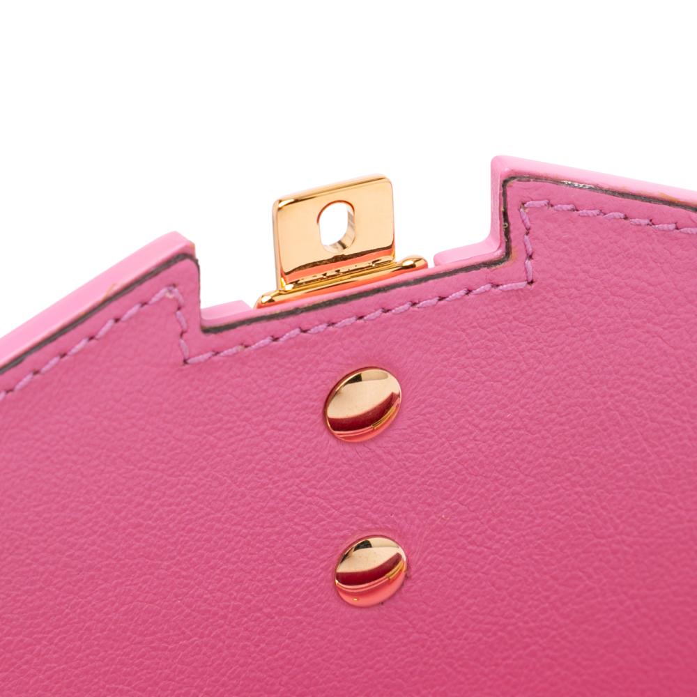 Gucci AB Gucci Pink Acrylic Plastic Mini Sylvie 1969 Top Handle Bag Italy