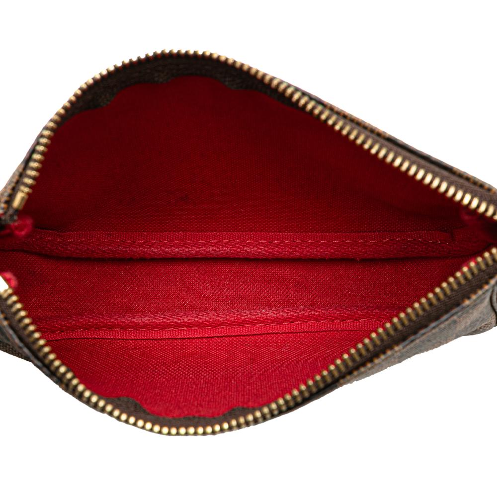 Louis Vuitton B Louis Vuitton Brown Damier Canvas Canvas Damier Ebene Mini Pochette Accessoires France