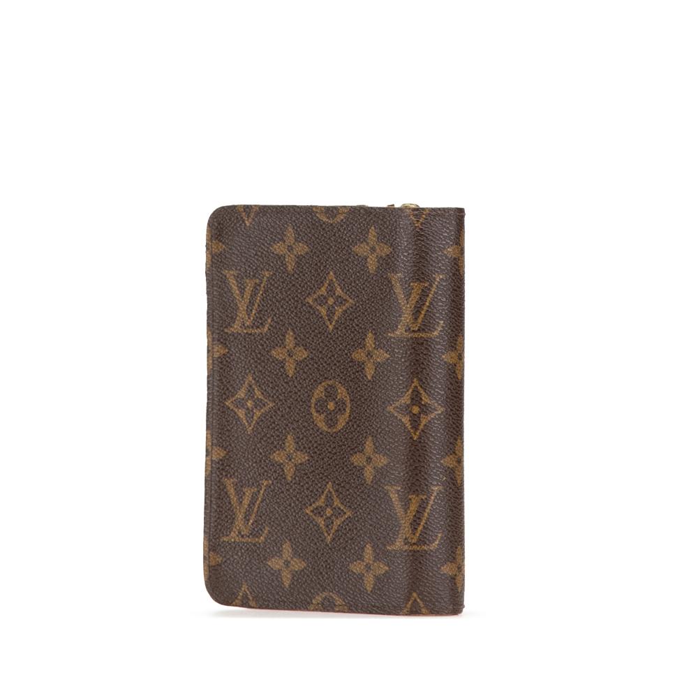 Louis Vuitton B Louis Vuitton Brown Monogram Canvas Canvas Monogram Porte Papier Zipped Wallet France
