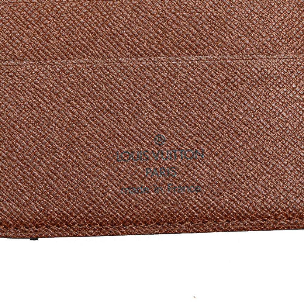 Louis Vuitton B Louis Vuitton Brown Monogram Canvas Canvas Monogram Porte Papier Zipped Wallet France