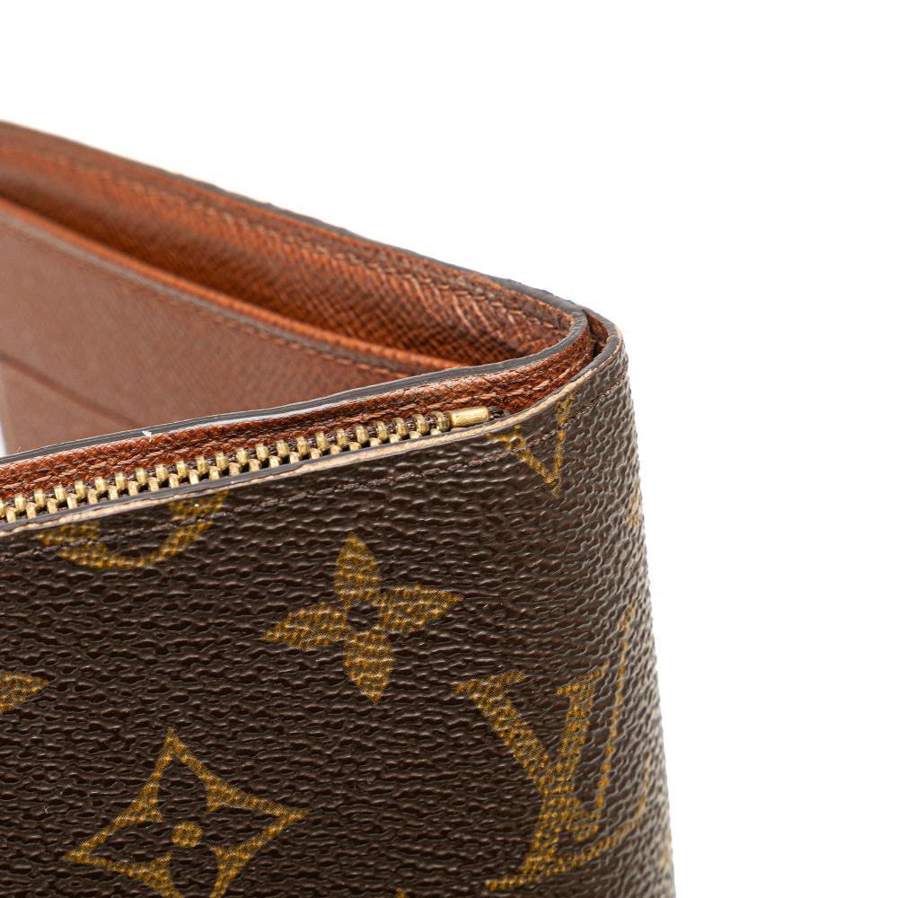 Louis Vuitton B Louis Vuitton Brown Monogram Canvas Canvas Monogram Porte Papier Zipped Wallet France