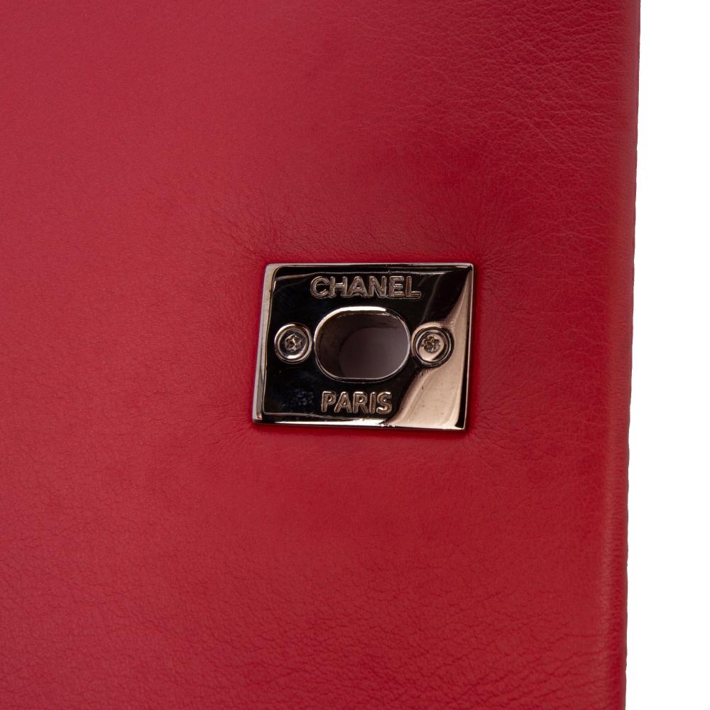 Chanel B Chanel Pink Salmon Calf Leather Crumpled skin Bi Quilted Vintage Full Flap France