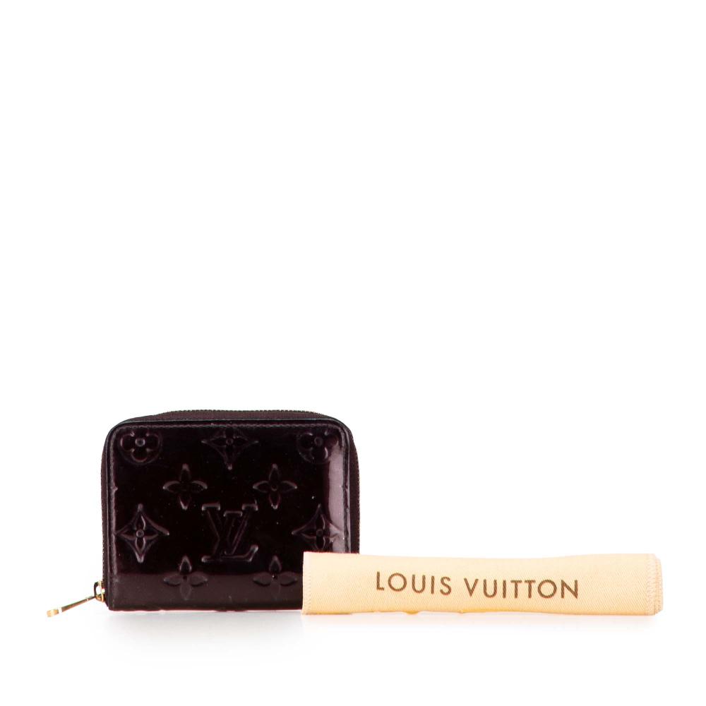 Louis Vuitton B Louis Vuitton Purple Vernis Leather Leather Monogram Vernis Zippy Coin Purse France