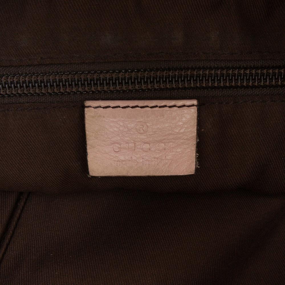 Gucci B Gucci Brown Beige Canvas Fabric GG Web Crossbody Italy