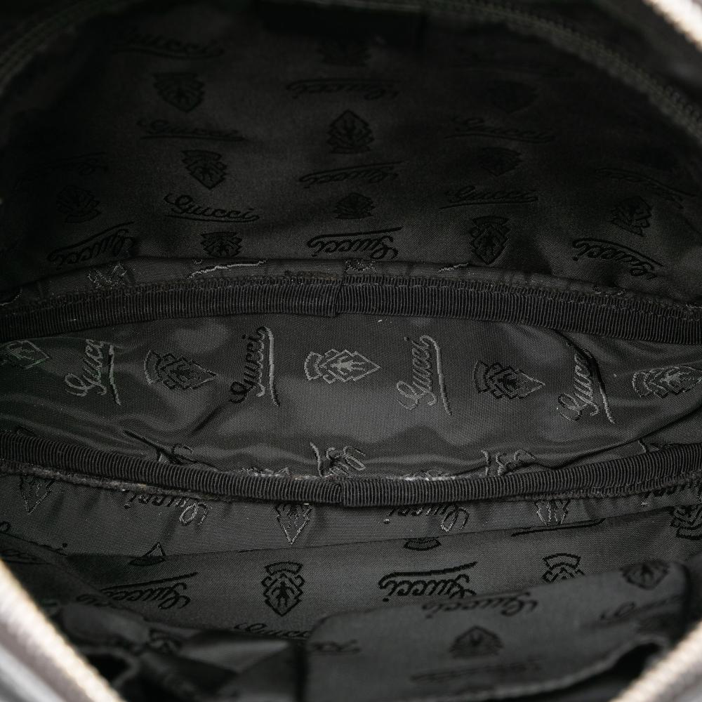 Gucci B Gucci Black Calf Leather Guccissima Crossbody Italy