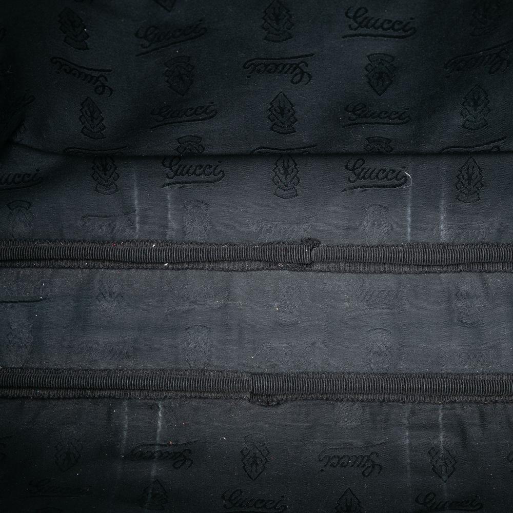 Gucci B Gucci Black Coated Canvas Fabric GG Imprime Business Bag Italy