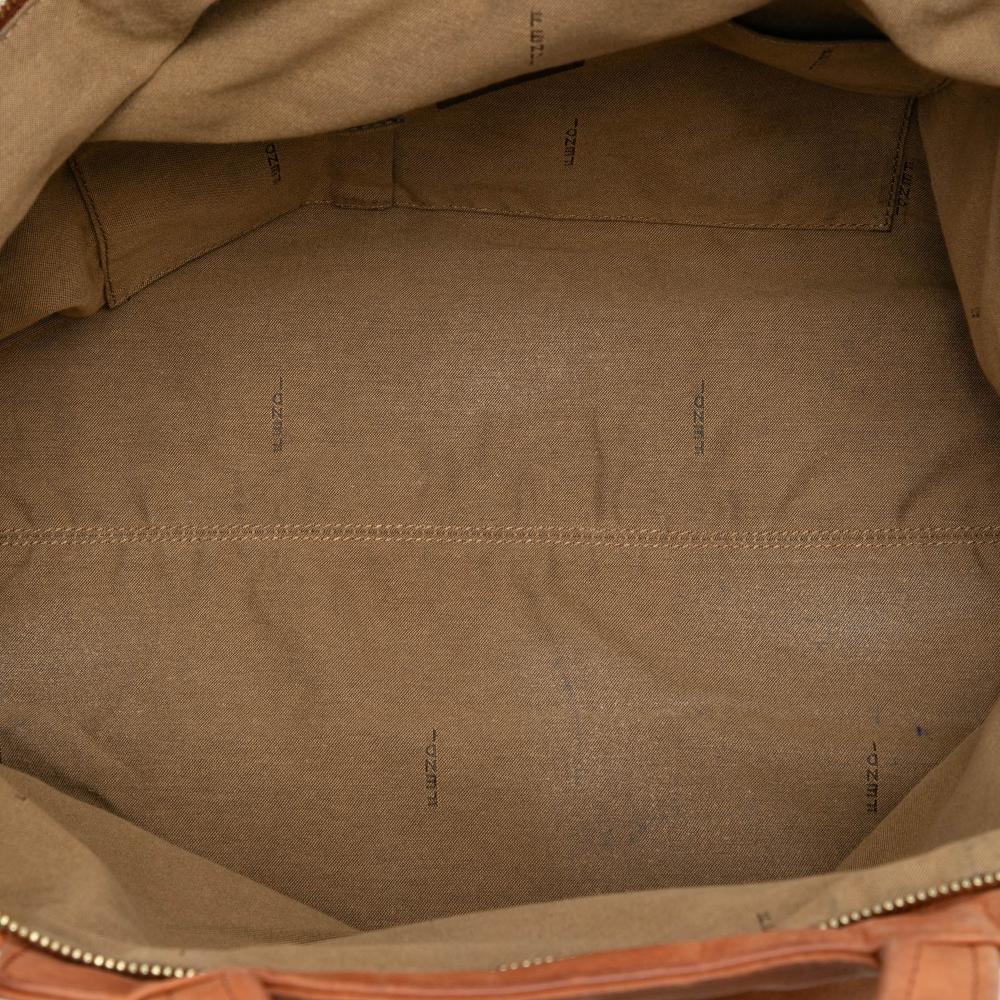 Fendi B Fendi Brown Nubuck Leather Leather Medium FF Nubuck Chains Tote Italy