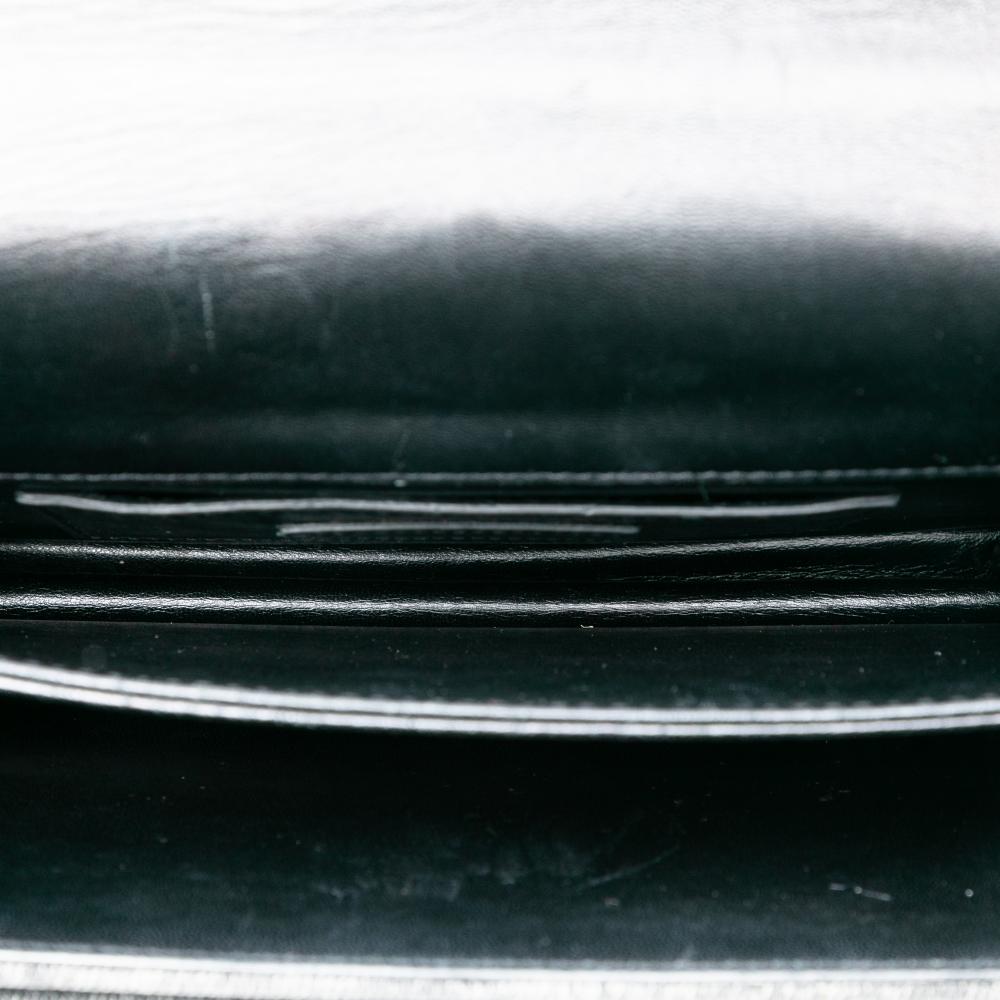 Saint Laurent B Saint Laurent Gray Denim Fabric Medium Monogram Sunset Crossbody Italy