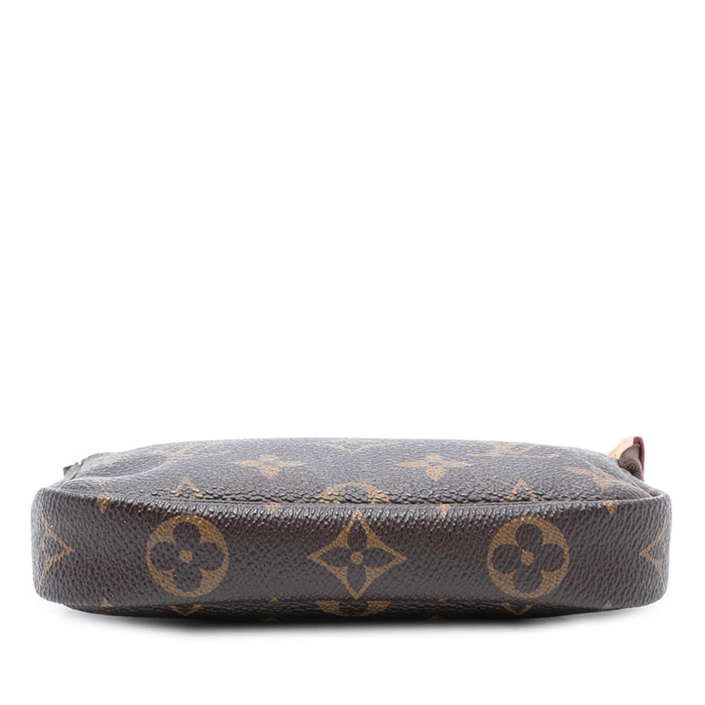 Louis Vuitton B Louis Vuitton Brown Monogram Canvas Fabric Monogram Mini Pochette Accessoires France
