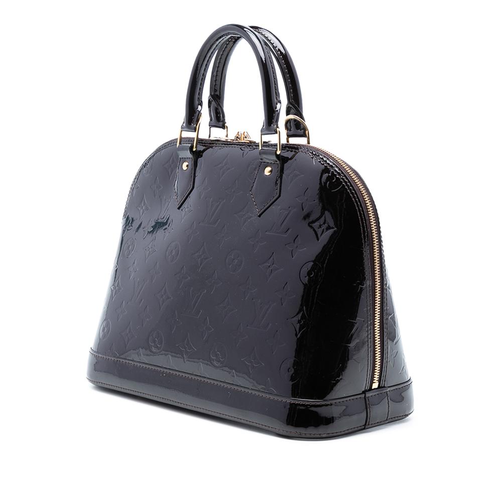 Louis Vuitton B Louis Vuitton Purple Vernis Leather Leather Monogram Vernis Alma PM France