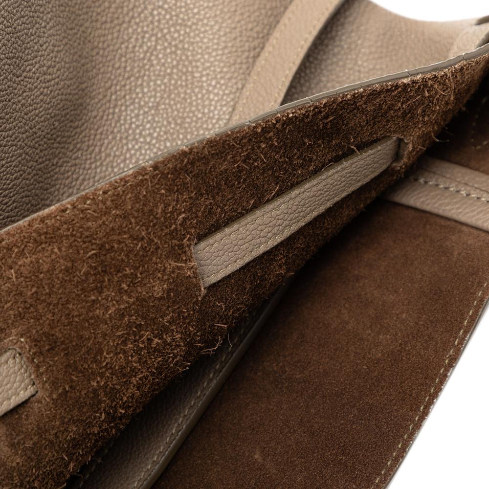 Celine B Celine Brown Calf Leather Small Phantom Cabas Tote Italy