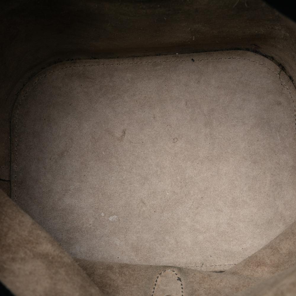 Gucci B Gucci Black Suede Leather Soft Jackie Bucket Bag Italy