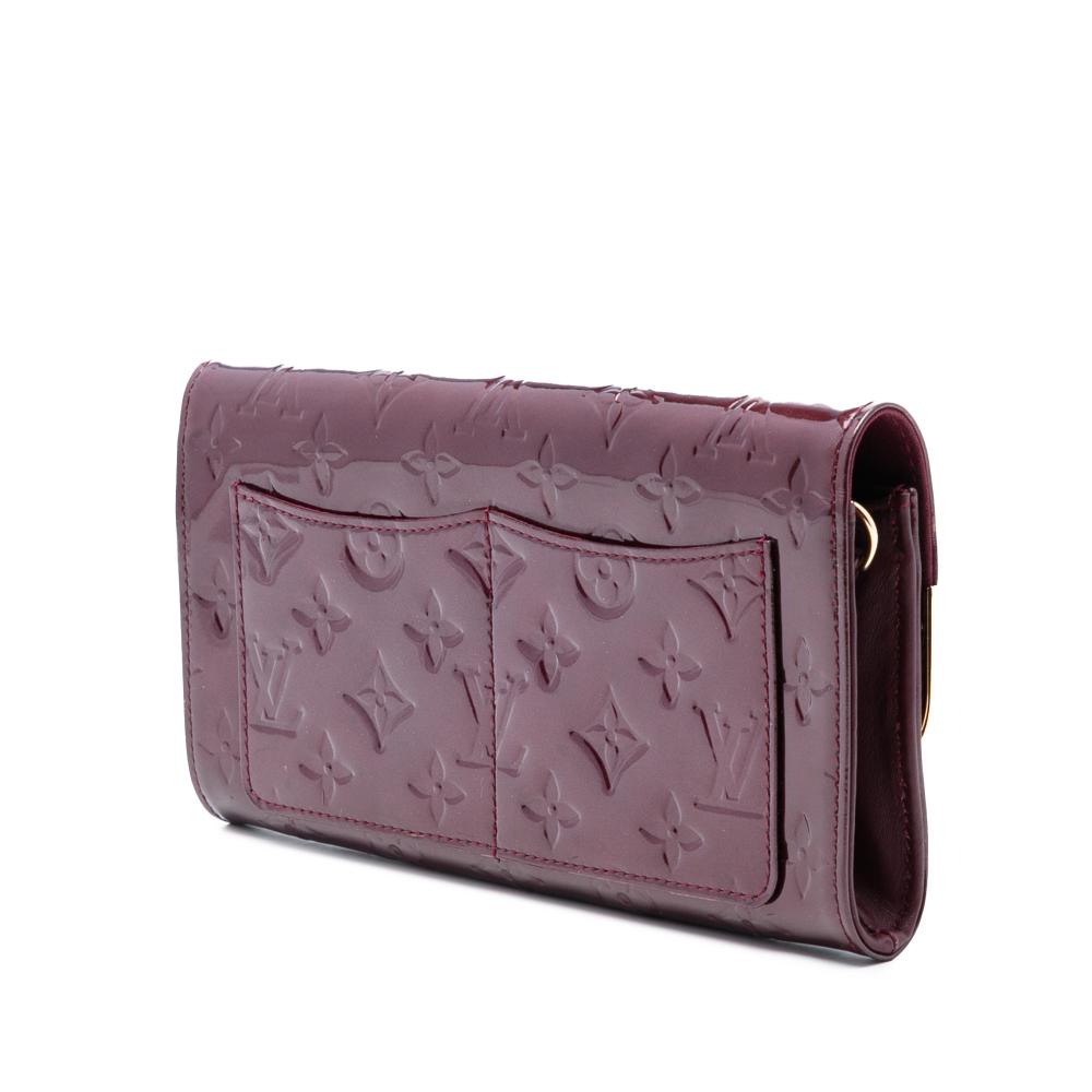 Louis Vuitton B Louis Vuitton Red Burgundy Vernis Leather Leather Monogram Vernis Rossmore MM France