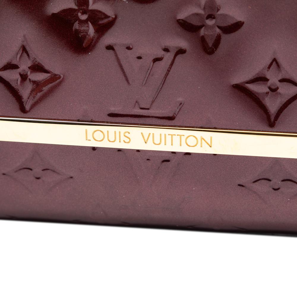 Louis Vuitton B Louis Vuitton Red Burgundy Vernis Leather Leather Monogram Vernis Rossmore MM France
