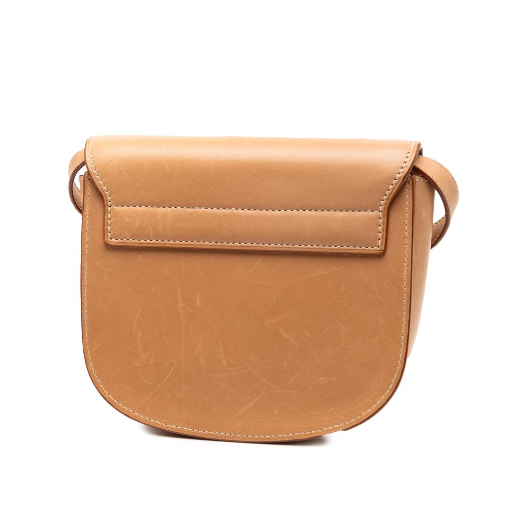 Saint Laurent B Saint Laurent Brown Light Brown Calf Leather Small Kaia Crossbody Italy