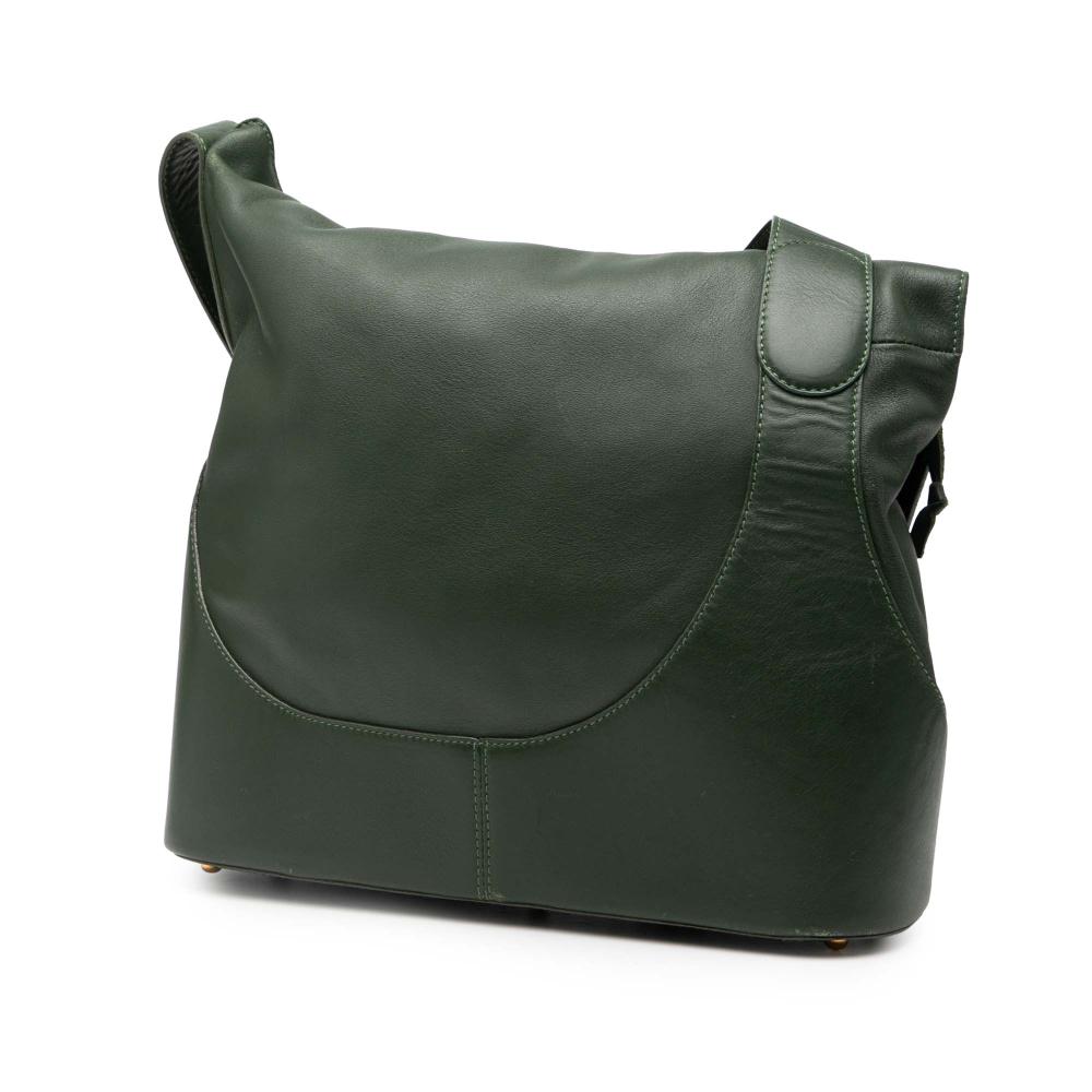Loewe B LOEWE Green Dark Green Calf Leather Anton Crossbody Spain
