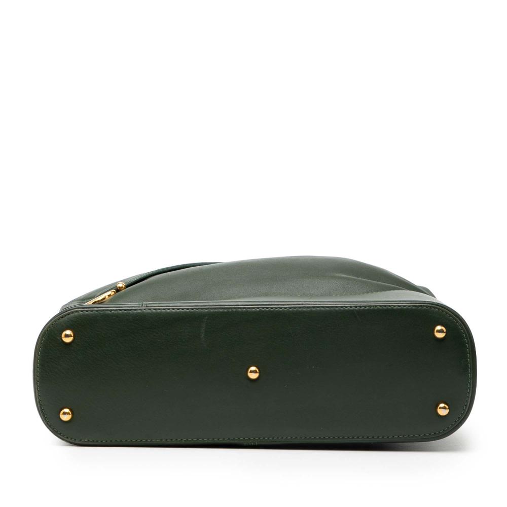 Loewe B LOEWE Green Dark Green Calf Leather Anton Crossbody Spain