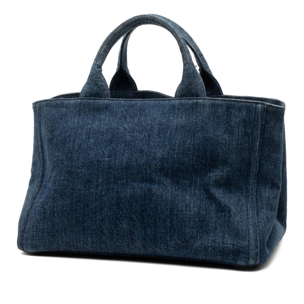 Prada B Prada Blue Denim Denim Fabric Canapa Bijoux Satchel India