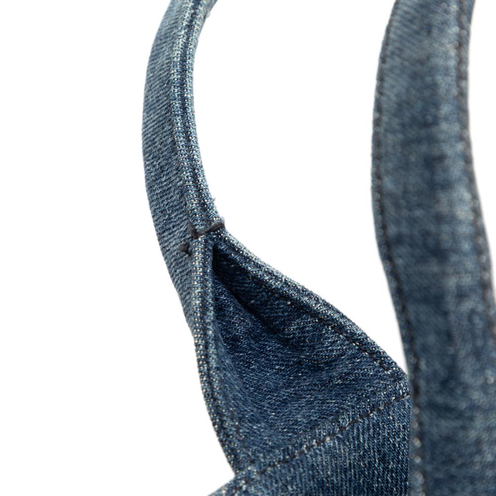 Prada B Prada Blue Denim Denim Fabric Canapa Bijoux Satchel India