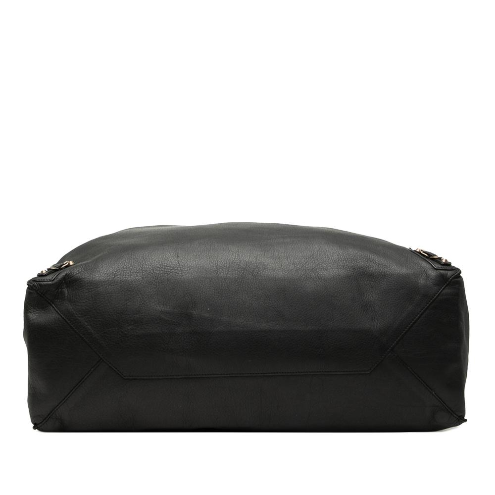 Balenciaga B Balenciaga Black Calf Leather Papier A4 Zip Around Tote Italy
